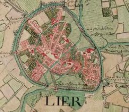 Stadsplan Lier - Ferraris-kaart 1771 – 1778